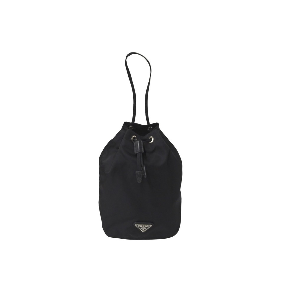 Prada Black Drawstring Pouch Nylon - image 2